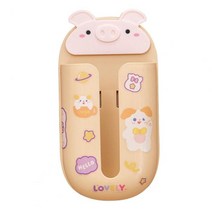 귀여운 티슈케이스 신기한 재밌는 소품 차량용 1세트 티슈 디스펜서 벽 마운트 귀여운 곰 큰 구경 상자 자, 한개옵션1, 05 Beige