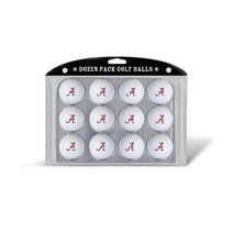 팀 골프 NCAA 다스 규정 크기 골프 공 12팩 풀 컬러 내구성 팀 임프린트, Alabama Crimson Tide, One Size_White with Team Logo