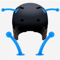 기타 3D 입체 포인트 부착식 악세사리 더듬이 블루 낱개1개 헬멧 오토바이크 자동차량 등, 단품