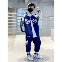 Bentlee 남아 초등학생 야구점퍼 상하세트