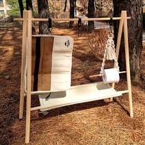 감성 캠핑 우드 인디언행어 M L, 우드인디언행어M