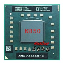 노트북 프로세서 amd phenom ii 트리플 코어 모바일 n850 2 2ghz 3코어 3스레드 CPU 프로세서 hmn850dcr32gm 소켓 s1, 없음