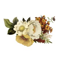 천아트 의류 열전사지 시타스 다크플라워(F605), 1개