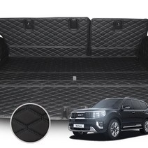 메이튼 모하비더마스터 트렁크매트 차박매트, 트렁크LED유, 블랙JB_063, 모하비더마스터5인승