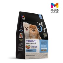 목우촌 [펫 파라다이스]목우촌 펫9단 포메라니안전용 1.8kg 사료 피부건강 관절건강 닭고기 포함 변냄새 감소, 닭고기+글로코사민, 1개