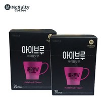 맥널티 인스턴트커피 아이브루 모카블랙/다크 블렌드/헤이즐넛향 30T x 택일 2개, 아이브루 다크블렌드 30T x 2개