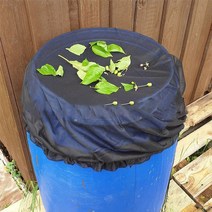 실타프 블랙 헥사 타프 농사용품 농업용품 비닐하우스 온실 비닐 하우스 정원용품 식물보온 정원 용품 화분커버 용품기타 화분덮개 비 배럴용 조정 가능한 메쉬 커버 그물 수집 버킷 탱크, [01] 1PC