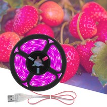 식물재배기 led 성장 스트립 빛 usb phytolamp 전체 스펙트럼 0.5m 1m, 3m, IP65 방수