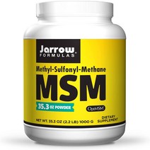 Jarrow Formulas MSM 1000 mg - 200 식물성 캡슐 - Methylsulfonylmethane - 중요한 유기 황 공급원 - 관절 강화 - 200회 제공량, [01] 2.20파운드(1팩), [01] 가루