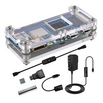 Banana Pi M2 Zero Allwinner H3 CPU 512M RAM 온보드 Wi-Fi 및 블루투스 아크릴 케이스 방열판 HDMI 어댑터 OTG 케이블 헤더