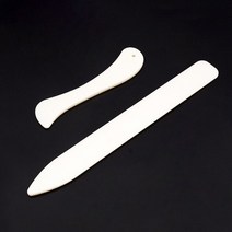 흰색 모조 암소 뼈 개조 트리밍 장치 크림핑 가장자리 밴딩 DIY 가죽 도구 종이 접기 나이프, [03] 1 set