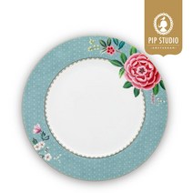 핍스튜디오 PIP STUDIO 핍스튜디오 블러싱버드 접시 26.5cm 블루_51-001-206, 멀티, 단품