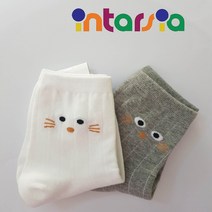 국산 인따르시아 데일리 베이직 귀여운 긴 중목 골지 골덴 여자 학생 교복 양말