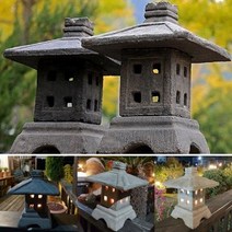큐브스토어 조경용 사각석등 2개 1세트, 사각석등 1쌍(2개)
