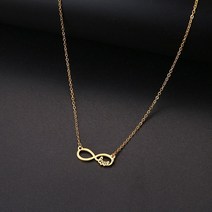 우정 목걸이 팬던트dotif for women love 8 character 스테인레스