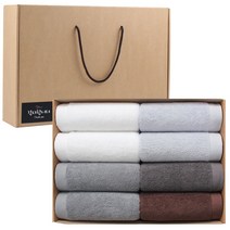 어메니티타올 모던 30수 170g 8장 수건 선물세트, 1세트, 색상 골고루