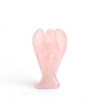 천사상 동상 조각품 천연 차크라 석영 자수정 호랑이 눈 돌 조각 크리스탈 레이키 -130, Rose Quartz