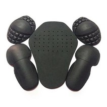 오토바이 바이크 보호 장비 무릎 안전장비 세트 상체 하체 보호대 5X 자켓 라이닝 프로텍터 패드 어깨 팔꿈치 등 갑옷 블랙 모토크로스 레이싱 스키 아이스 스케이팅 자전거 사이클링용, Default