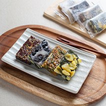 [갓지은]행복한떡공방 찰떡 4종(단호박견과 밤쑥 서리태콩 흑미견과) / 500g, 단호박견과찰떡