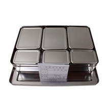 사각보존식용기6P 사각 kCE 사각보존식용기6P/사각