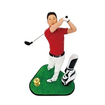 지코피규어 3D피규어 골프트로피 이글 싱글 기념패 피규어 골프패, 그레이