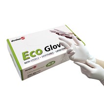 에코글러브 의료용 라텍스 장갑 100매입, XS