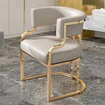 미용실 의자 1인용 샴푸의자 라이트 럭셔리 고급 식탁 티 체어 네일샵 상담 네일 고객 인플루언서 메이크업 등받이, 28 A대-초섬유피-라텍스 방석-라이트 그레이