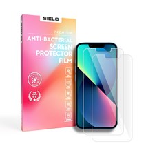 씨엘로 아이폰 ULTRA CLEAR 고투명 항균 슈퍼슬립 올레포빅 클리어 액정보호필름 2매, 2매입