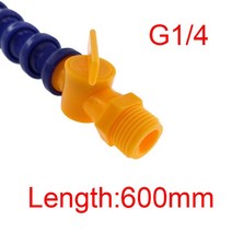 300 400 500 600mm 라운드 노즐 플라스틱 유연한 물 오일 냉각수 파이프 호스 cnc 기계 선반 밀링 냉각 튜브 용 14, 스위치가 있는 600mm