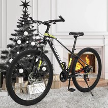 Vehpro 29인치 남성용 산악 자전거 프론트 서스펜션 21단 고탄소강 성인용 MTB 남, Green_One Size