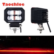 지게차 부품 2pcs 10-80v 파란색 빨간색 호박색 빨간색 영역 차량 안전 조명 지게차 경고등 지게차 테일 라이트 지게차 마커 조명, 2pcs 레드 존 d