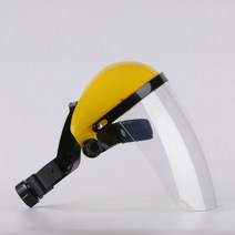 옐로우 탑 전면 보호안경 가벼운 안전모 겸 보안면 280g