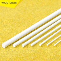 우드락 폼포드 건축용스티로폼 압축스티로폼 10pcs abs 라운드 솔리드 바 플라스틱 흰색 용접봉 diy 집 모래 테이블 모델 건물 만들기직접 1mm-10mm 길이 25 cm, 직경 10mm