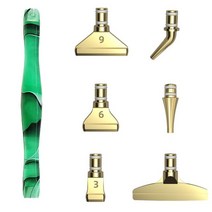 DIY용품 소형정리박스 3/20/25Pcs 하트 모양의 구슬 DIY 아트 공예에 대 한 접착제 클레이 포인트 드릴 펜, 14 Green-Gold