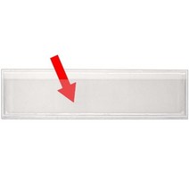 STORE SMART StoreSMART - 필 앤 스틱 2.5cm x 10.2cm 선반 태그/라벨 홀더 - 25팩 - 오픈 롱 사이드 - SPCSTB2432L-25, 12-Pack