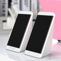 사운드바설치 Usb 유선 컴퓨터 스피커 2 조각 pc 앙각 뿔 데스크탑베이스 pc 폰, 하얀