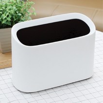 세척 건조 편한 2중 커버 분리 휴지통 미니쓰레기통 화장실휴지통 신혼집 미니더스트박스 심플한, 화이트