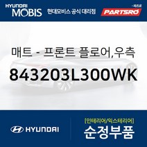 프론트 플로어 매트 우측 고무재질 검정색 (843203L300WK) 현대모비스 부품몰 그랜저TG