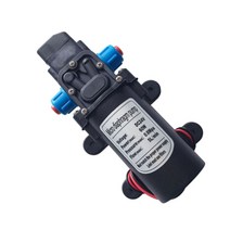 GHSHOP 다이어프램 워터 펌프 DC 24V 60W 5L/min 샤워 보트 캐러밴 또는 모터 홈 용 자체 프라이밍 관개 급수 펌프, 168x78mm, 블랙, B 인터페이스