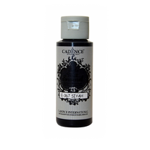 E367 (Black) 헤리티지공예 스타일 매트 에나멜 물감 59ml (무광 수성 유리 글라스 포슬린 물감)