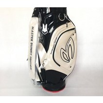 골프가방 남성 여성 캐디백 스탠드백 경량 바퀴형 가방 골프 마스터 토끼 새로운 내마 모성 대용량 골프 클럽 장비 골프 표준, 흰색