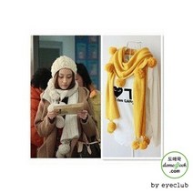 방울방울머플러 꽈배기머플러 니트목도리 짜임머플러