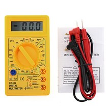 DC AC 전압계 전류계 OHM 테스터 용 전문 DT832 디지털 멀티 미터 LCD, 노란색, 05 DT832Y