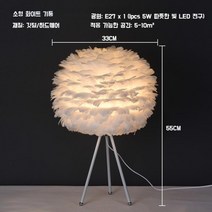 거실장스탠드 조명 깃털 북유럽무드 고급 인테리어, 02. 단스탠드 + 삼색 전구