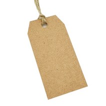 크라프트 무지 종이택 텍 태그 100P