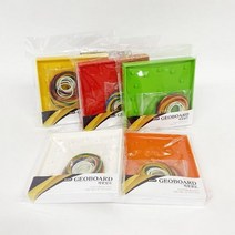 [대진교육] 양면 지오보드 5핀 소 고무줄 포함, 주황