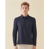 22FW [Stretch+] 네이비 양면 기모조직 스판 혼용 겨울 티셔츠 DMTS2D302N2
