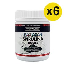 피터앤존 NON-GMO 하와이산 스피루리나 1000mg 300정 x6개, 6개