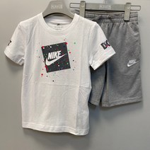 플레이키즈프로 나이키키즈 2022 여름신상! 면 반팔 반바지세트**스플래터 티셔츠세트(105~130)_nc순천