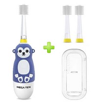 비바텍 메가텐 360도 음파전동칫솔+케이스(증정)+리필2P, 1개, 원숭이+케이스+리필2P